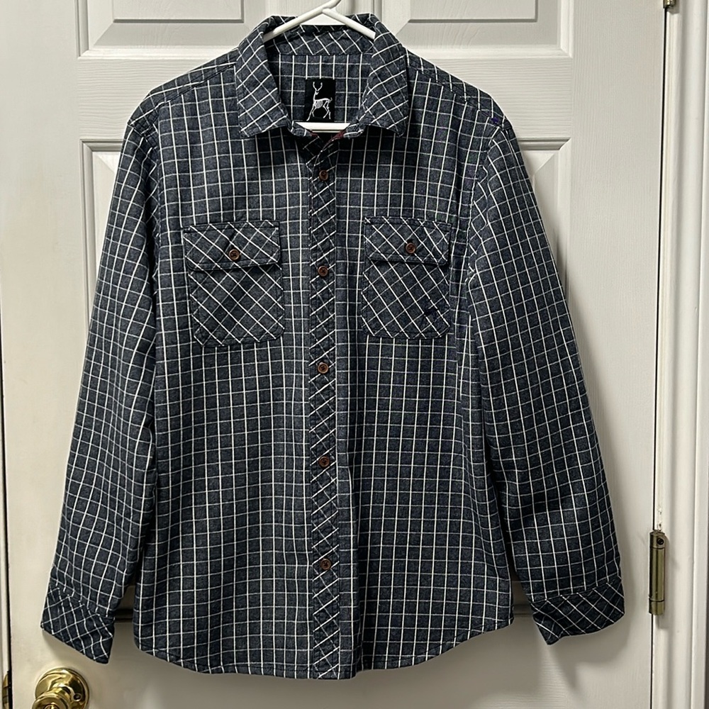 Kane & Unke long Sleeve Lined Shirt/Jacket Size Large